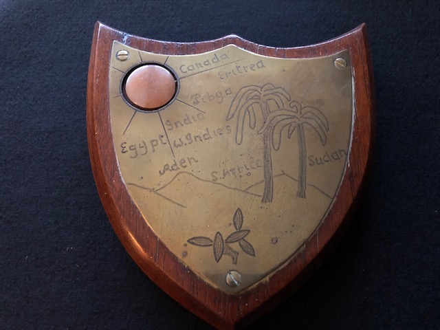 Trench Art Plaque