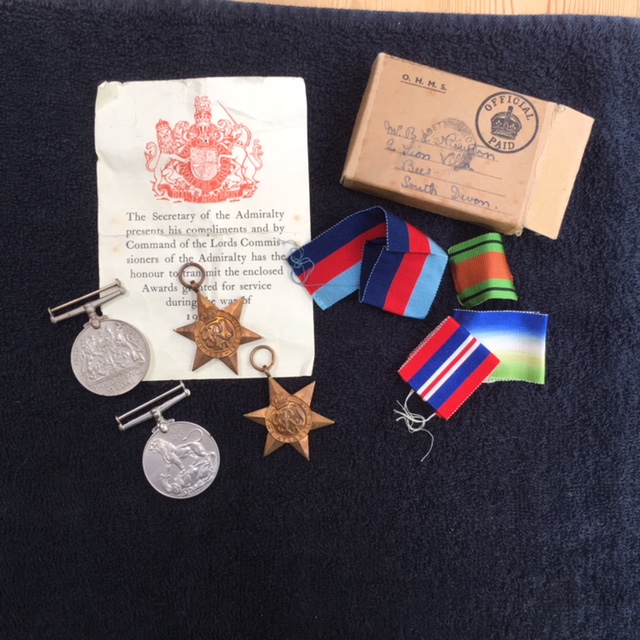 WW2 Naval Medal Group Named and Boxed